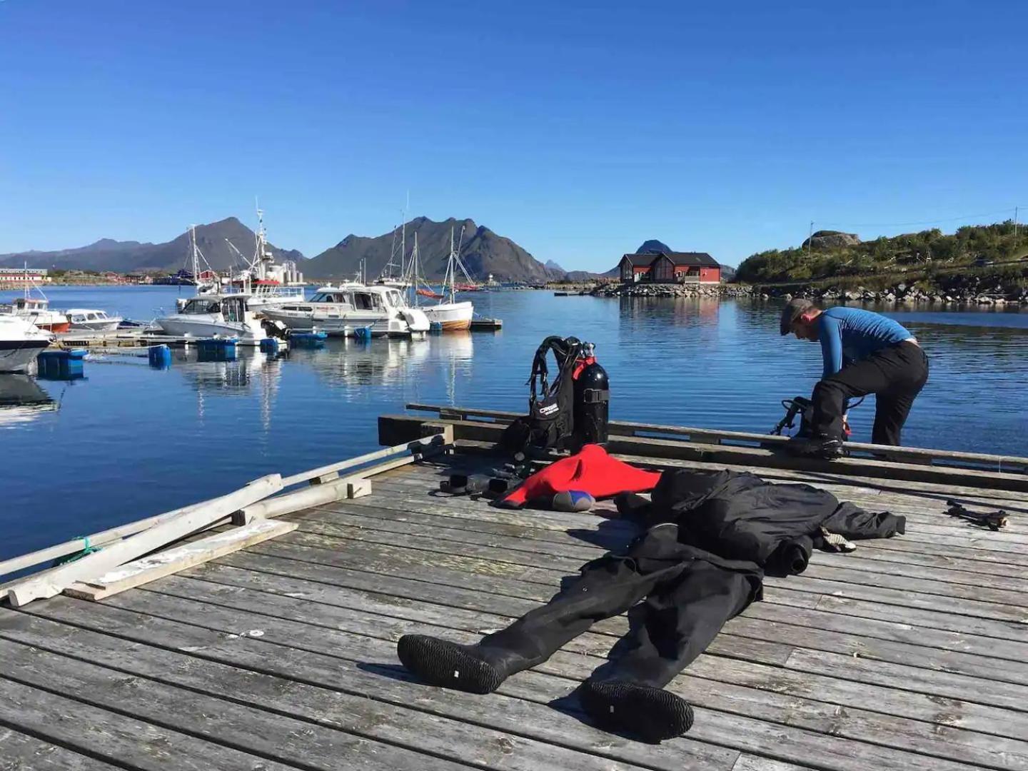 Real Fisherman'S Cabins In Ballstad, Lofoten Exterior photo